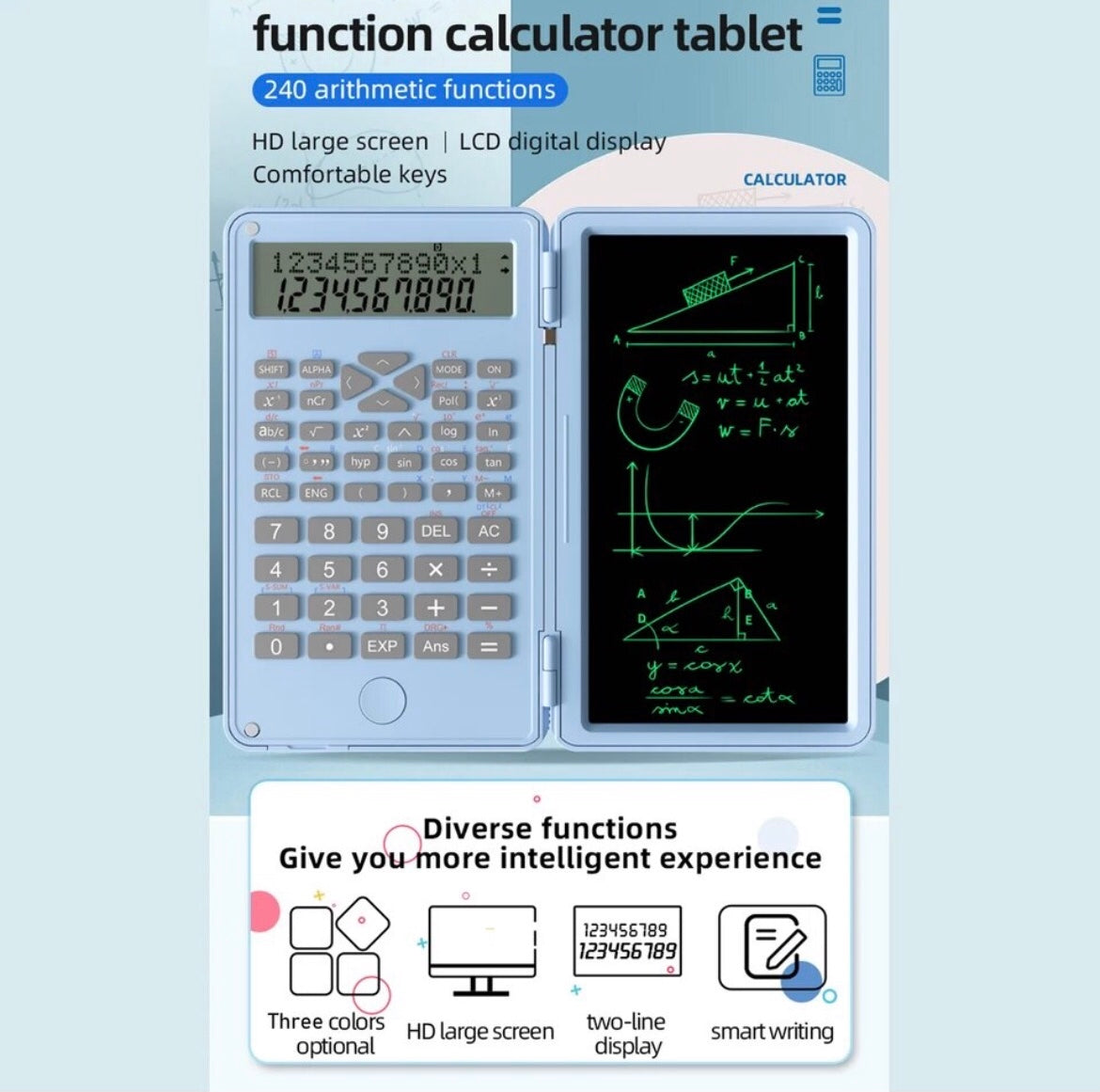 Scientific Calculator with Erasable writing