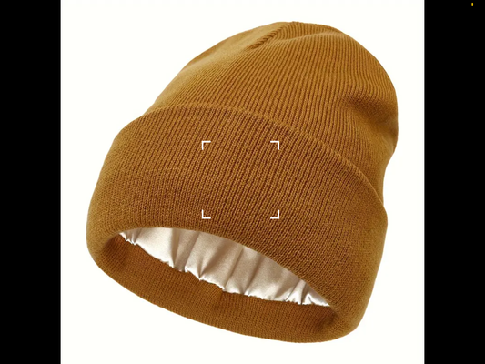 Satin lined beanies